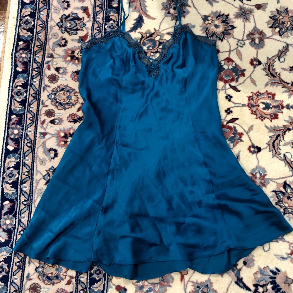 Victoria’s Secret Short Silk Nightie - Teal